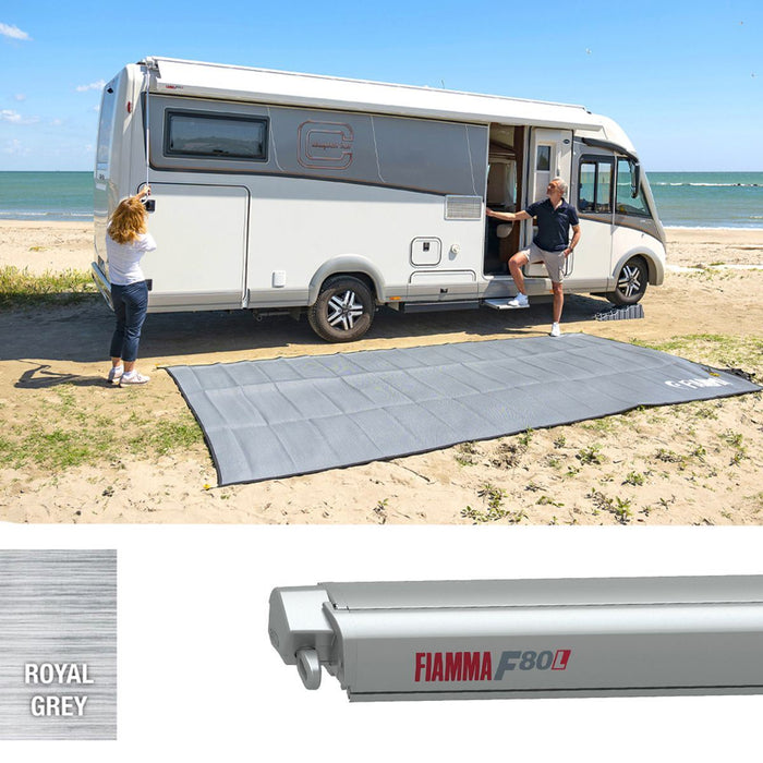 Fiamma F80L 450 Awning Titanium Royal Grey Fiamma - Dynamic Drive