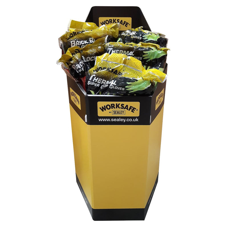 Sealey Worksafe Dump Bin Gloves 1 WDBG1 Sealey - Dynamic Drive