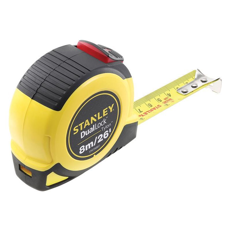 Stanley® Hand Tools DualLock™ Tylon™ Pocket Tape 8m/26ft (Width 25mm) STANLEY® Hand Tools - Dynamic Drive
