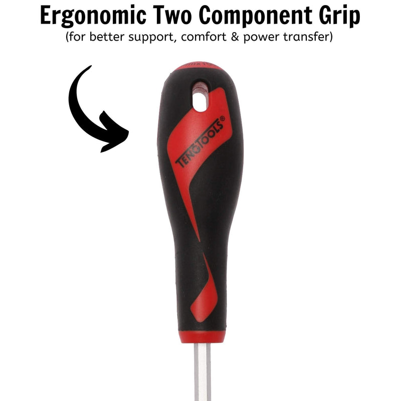 Teng Tools Flat Screwdriver 1.2 x 6.5 x 150mm L Hex Shaft Teng Tools - Dynamic Drive