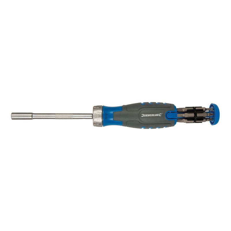 Silverline 12-in-1 Multi-Bit Ratchet Screwdriver 12-in-1 930569 Silverline  - Dynamic Drive