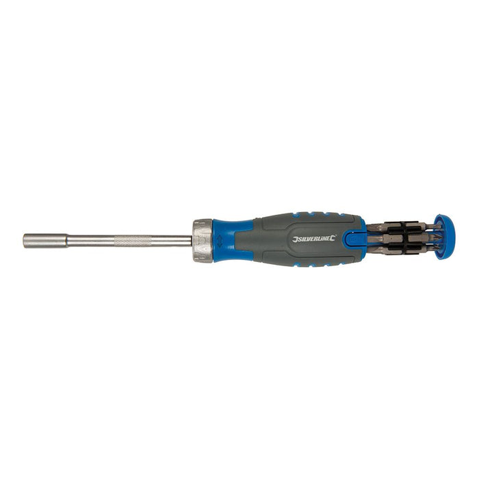 Silverline 12-in-1 Multi-Bit Ratchet Screwdriver 12-in-1 930569 Silverline  - Dynamic Drive