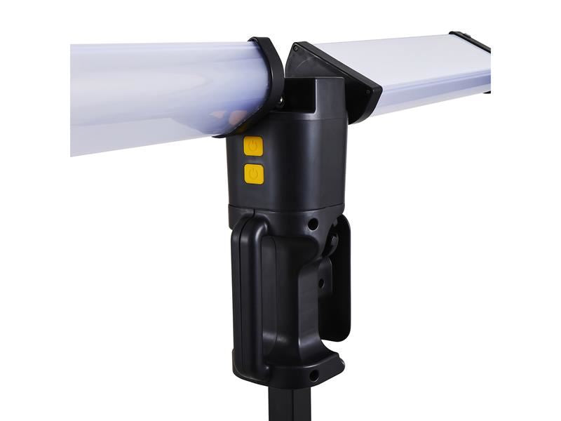 Stanley® Lighting Area Tower Light with Outlet Socket 8000 Lumens STANLEY® Lighting - Dynamic Drive