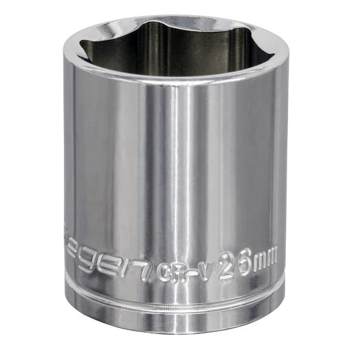 Sealey WallDrive Socket 26mm 1/2"Sq Drive S0662 Siegen by Sealey - Dynamic Drive