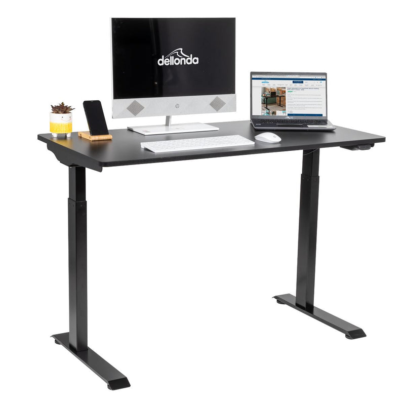 Dellonda Single Motor Adjustable-Height Electric Sit/Stand Desk - Black Desktop Dellonda - Dynamic Drive