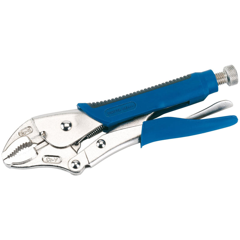 Draper Soft Grip Curved Jaw Self Grip Pliers, 230mm 89124 Draper - Dynamic Drive