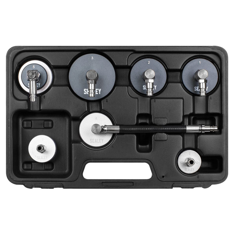 Sealey Brake & Clutch Pressure Bleeder Cap Set 7pc VS0204C Sealey - Dynamic Drive