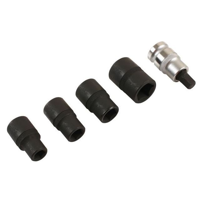 Laser Pentagon Socket & Bit Set 1/2"D 5pc 7811 Laser - Dynamic Drive
