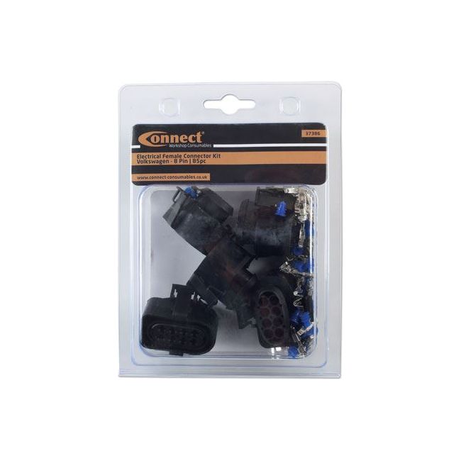 Connect for VW Electrical Female Connector 2.8mm 8 Pin Kit 85pc 37386 Tool Connection - Dynamic Drive