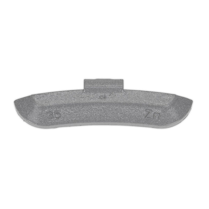 Sealey Wheel Weight 35g Hammer-On Zinc for Steel Wheels Pack of 50 WWSH35 Sealey - Dynamic Drive