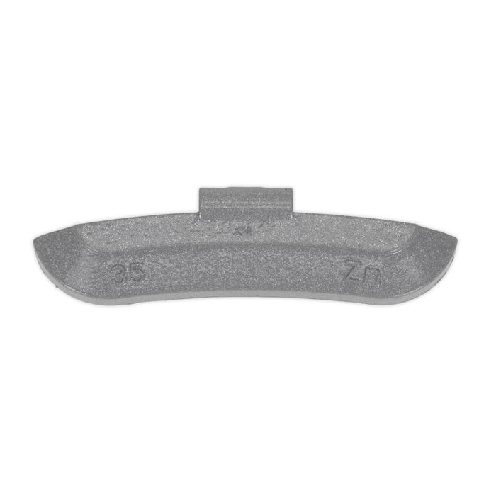 Sealey Wheel Weight 35g Hammer-On Zinc for Steel Wheels Pack of 50 WWSH35 Sealey - Dynamic Drive