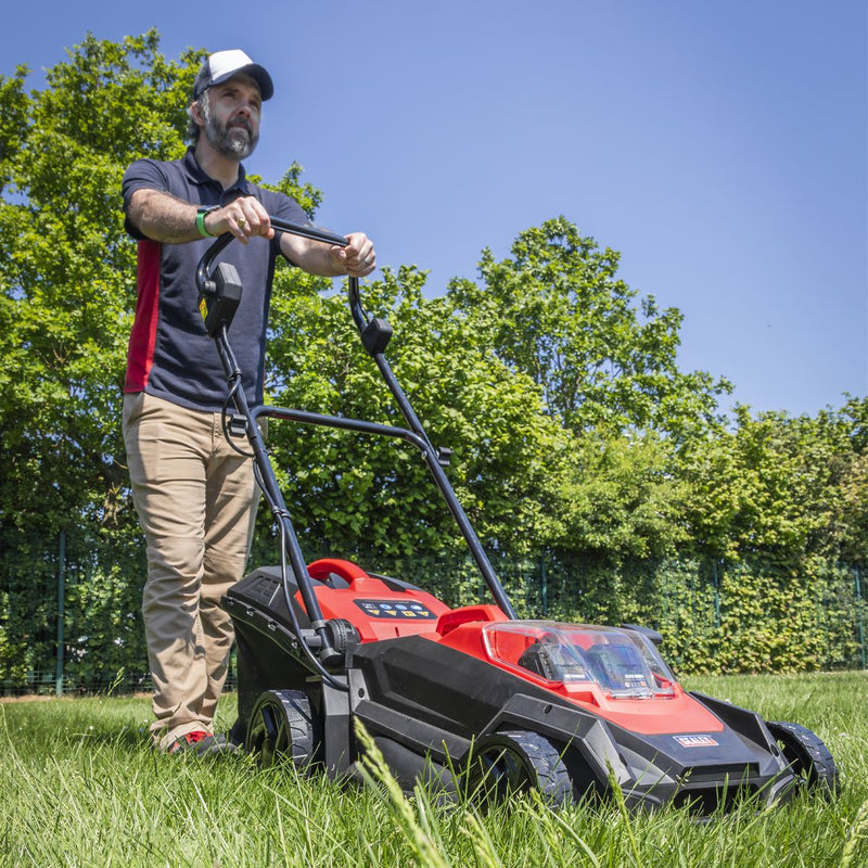 Sealey Cordless Lawn Mower Kit 40V 4Ah SV20 Series 40cm CP40VLMKIT Sealey - Dynamic Drive