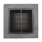 Dellonda Square Fire Pit with BBQ Grill Safety Mesh Screen Fire Poker Dark Grey Dellonda - Dynamic Drive