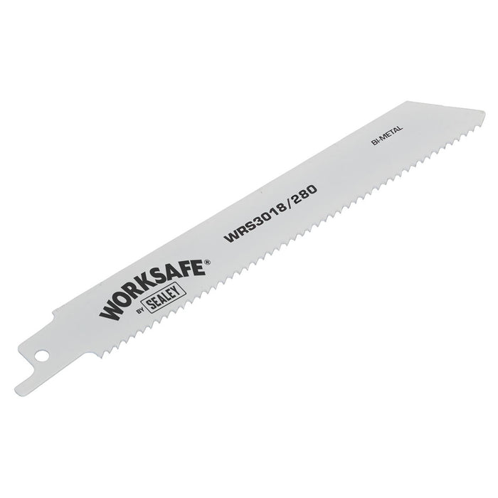 Sealey Reciprocating Saw Blade 280mm 10tpi Pack of 5 WRS3018/280 Sealey - Dynamic Drive