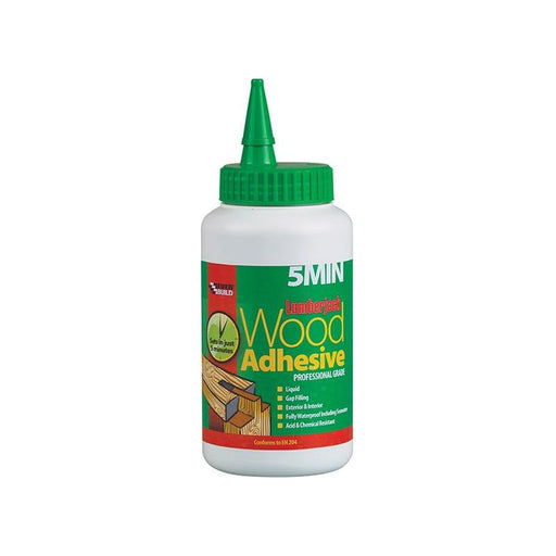 Everbuild Sika Lumberjack 5min Polyurethane Wood Adhesive Liquid 750g Everbuild Sika - Dynamic Drive