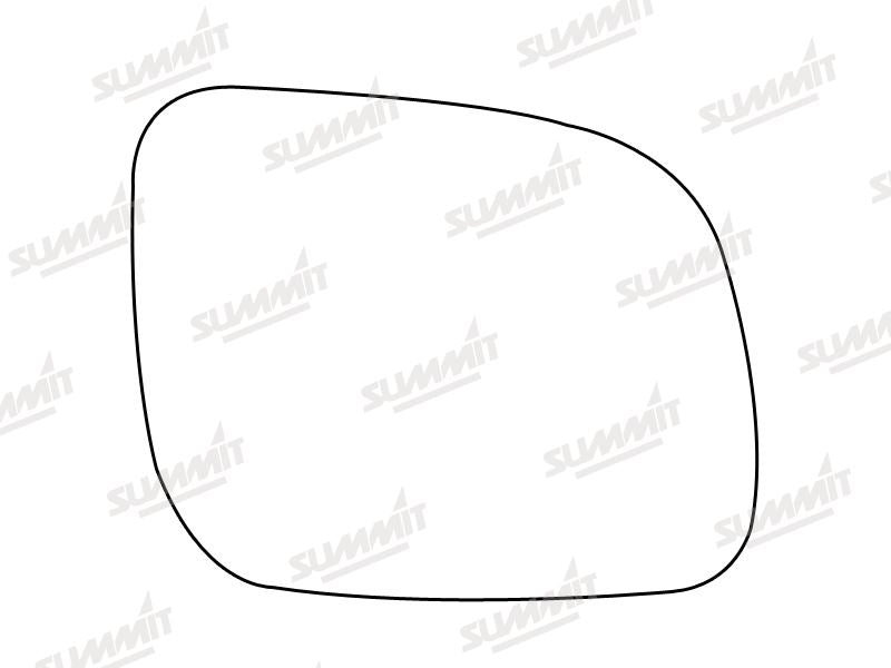 Summit Stick-On Standard Mirror Glass fits VW Lupo 99 on Polo 00 on RHS Summit - Dynamic Drive