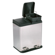 Sealey Pedal Bin Recycling 40L Stainless Steel BM73 Sealey - Dynamic Drive