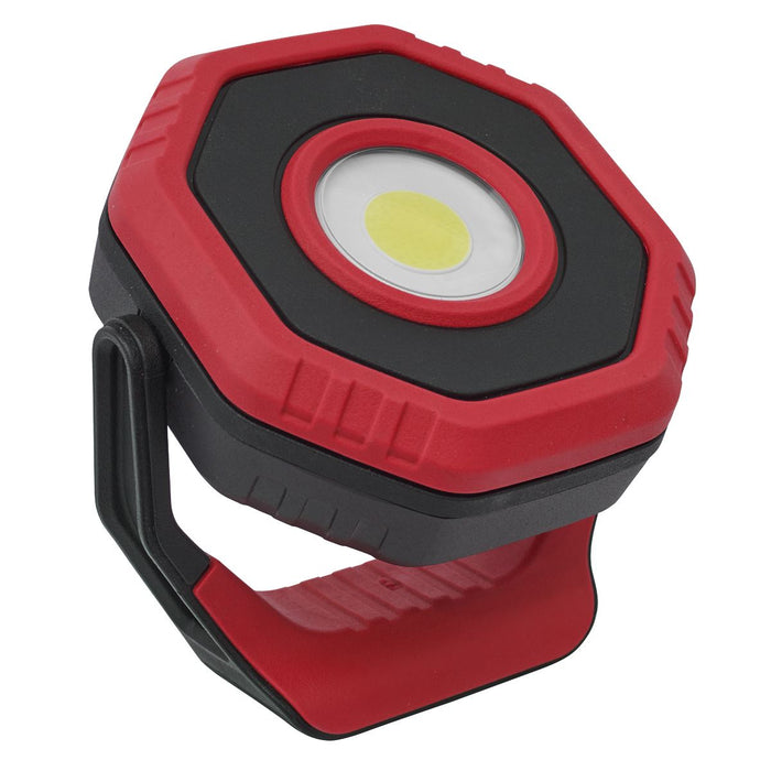 Sealey LED700PR Rechargeable Pocket Floodlight with Magnet 360° 7W COB LED - Red Sealey  - Dynamic Drive