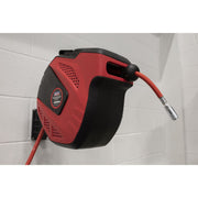 Sealey Air Hose Reel Auto Rewind Control 15m 10mm ID-Rubber Hose SA822 Sealey  - Dynamic Drive
