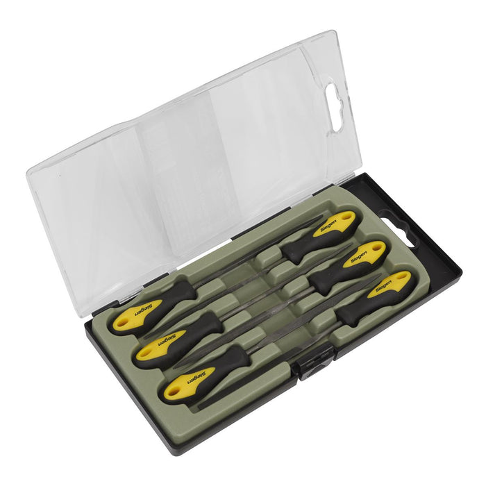 Sealey Needle File Set 6pc 100mm S0628 Siegen by Sealey - Dynamic Drive