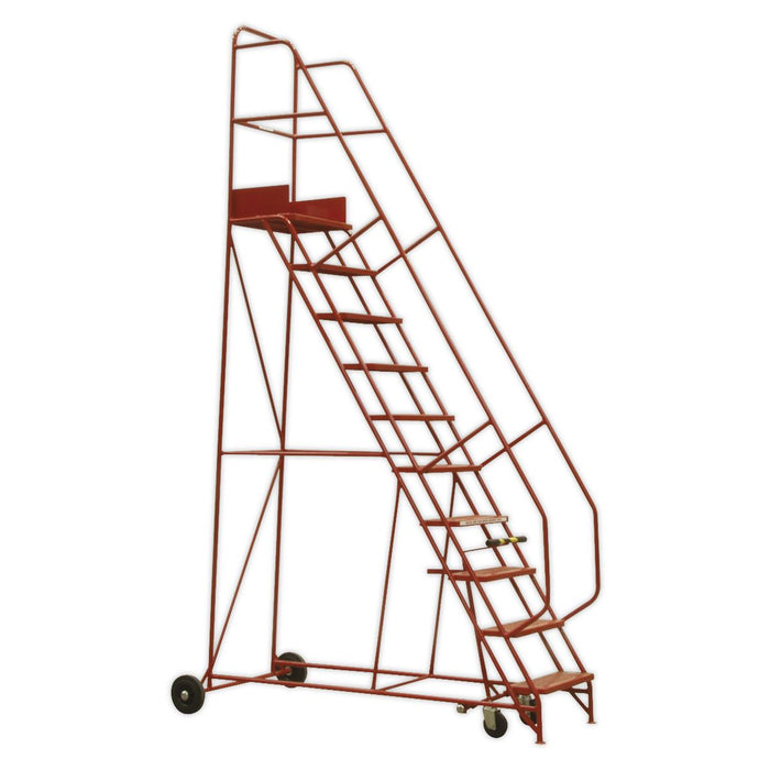 Sealey Mobile Safety Steps 15-Tread MSS15 Sealey - Dynamic Drive