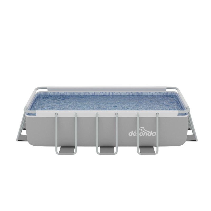 Dellonda Deluxe Steel Frame Swimming Pool with Filter Pump 13ft DL21 Dellonda - Dynamic Drive