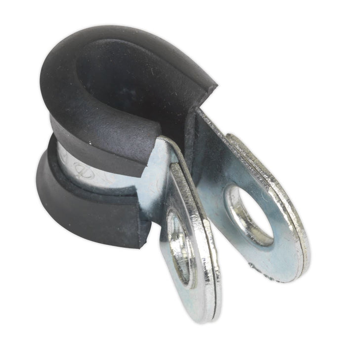 Sealey P-Clip Rubber Lined6mm Pack of 25 PCJ6 Sealey - Dynamic Drive