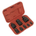 Sealey Impact Socket Adaptor Reducer Set 1/4" 3/8" 1/2" 3/4" 1" Female to Male Sealey  - Dynamic Drive