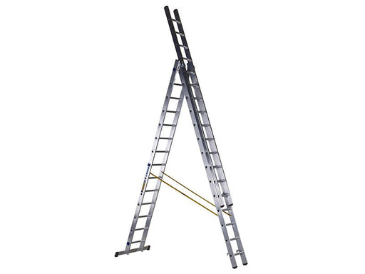 Zarges D-Rung Combination Ladder 3-Part 3 x 14 Rungs Zarges - Dynamic Drive