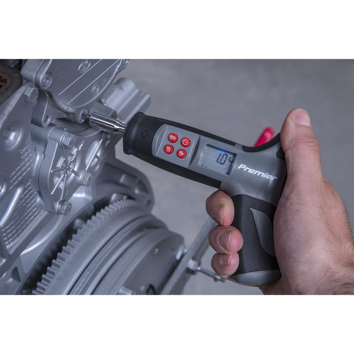 Sealey Premier Digital Torque Screwdriver 1/4" Hex 0-20Nm T-Handle 170mm Sealey  - Dynamic Drive