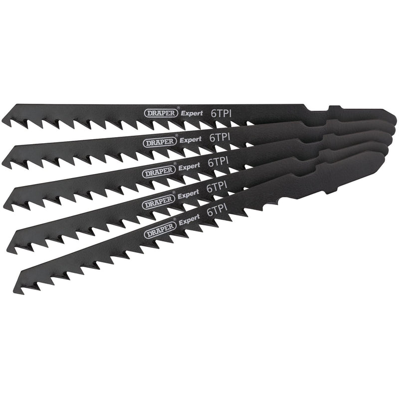 Draper DT244D Jigsaw Blade Set, 100mm (5 Piece) 81727 Draper - Dynamic Drive