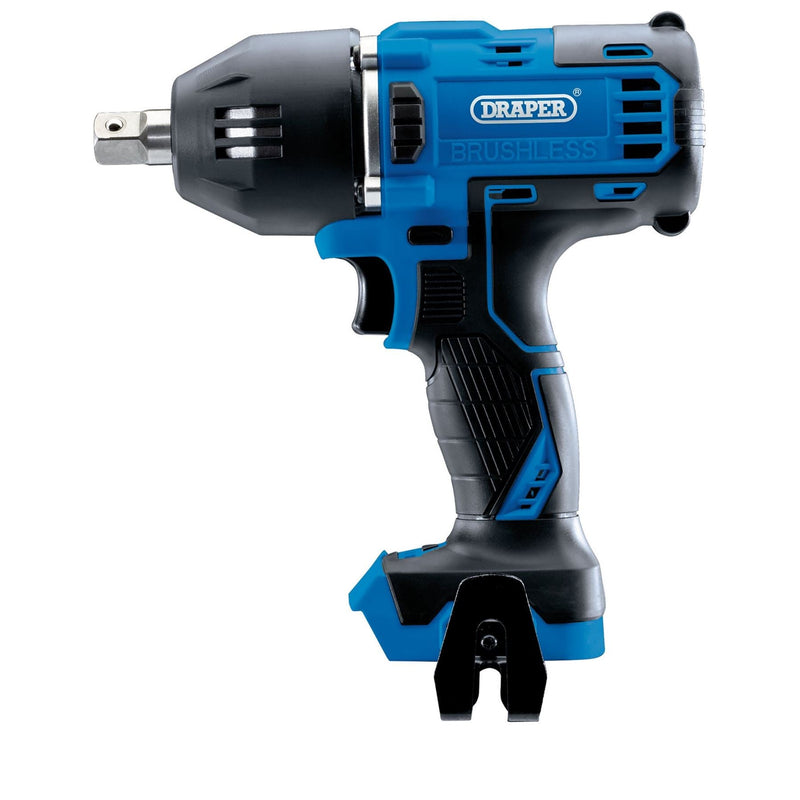 Draper D20 20V Brushless Mid-Torque Impact Wrench, 1/2" Sq. Dr., 400Nm (Sold Bar Draper - Dynamic Drive