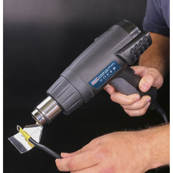 Sealey Hot Air Gun 2000W 3-Speed 50/420/650C HS100 Sealey  - Dynamic Drive