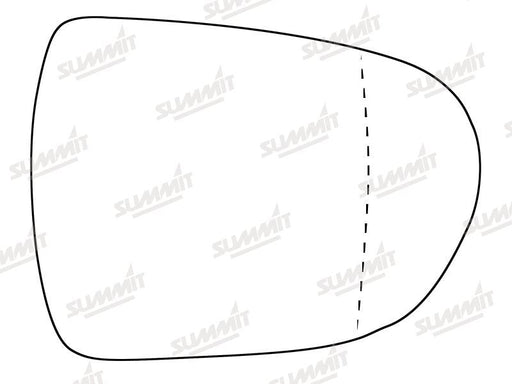 Summit Stick-On Standard Mirror Glass fits Hyundai i40 12 on RHS Summit - Dynamic Drive
