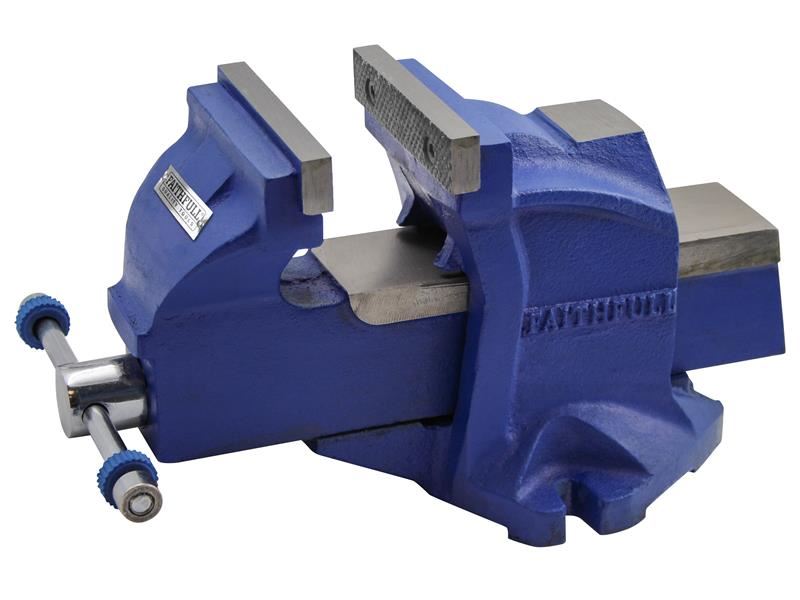 Faithfull Mechanics Vice with Magnetic Jaws 100mm (4in) Faithfull - Dynamic Drive