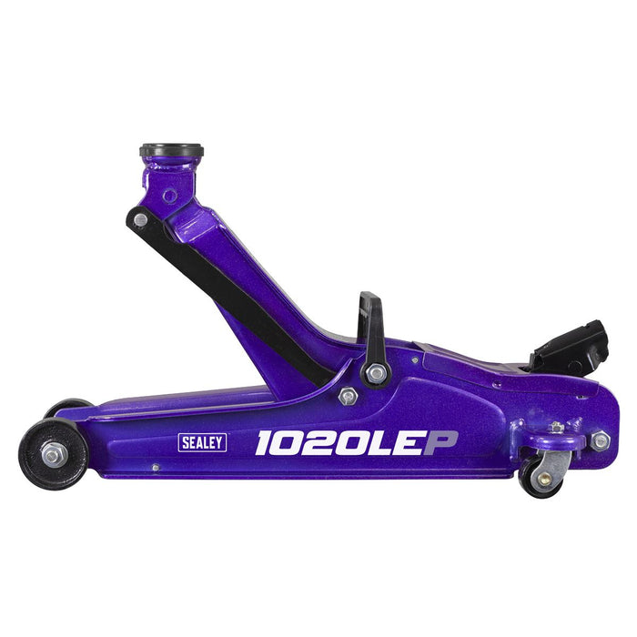 Sealey Low Profile Short Chassis Trolley Jack 2 Tonne - Purple 1020LEP Sealey - Dynamic Drive