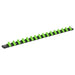 Sealey Socket Retaining Rail with 16 Clips 1/4"Sq Drive Hi-Vis Green AK27052HV Sealey - Dynamic Drive