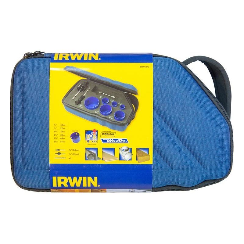 Irwin® 600P Bi-Metal High Speed Holesaw Set, 9 Piece IRWIN® - Dynamic Drive