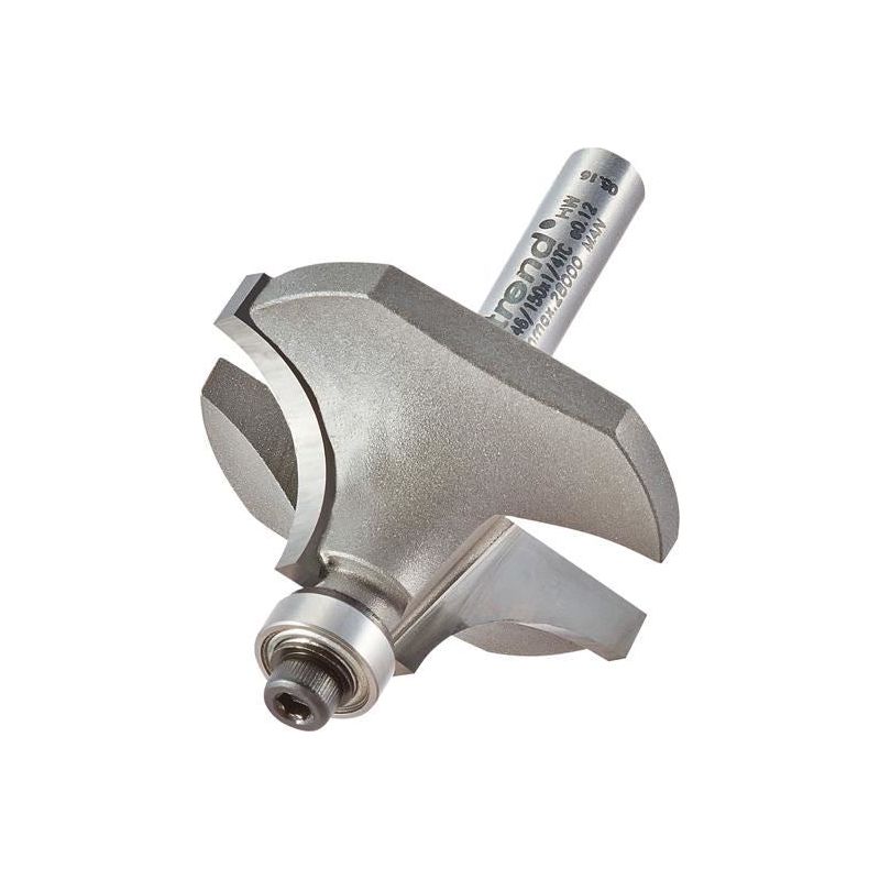 Trend 46/150 x 1/4 TCT Bearing Guided Ovolo & Round Over 12.7mm Radius Trend - Dynamic Drive