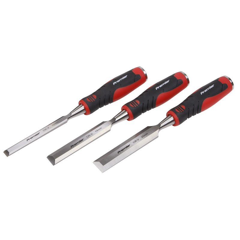 Sealey Hammer-Thru Wood Chisel 3pc Set AK9238 Sealey - Dynamic Drive
