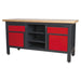 Sealey Workstation with 2 Drawers 2 Cupboards & Open Storage AP1905A Sealey - Dynamic Drive