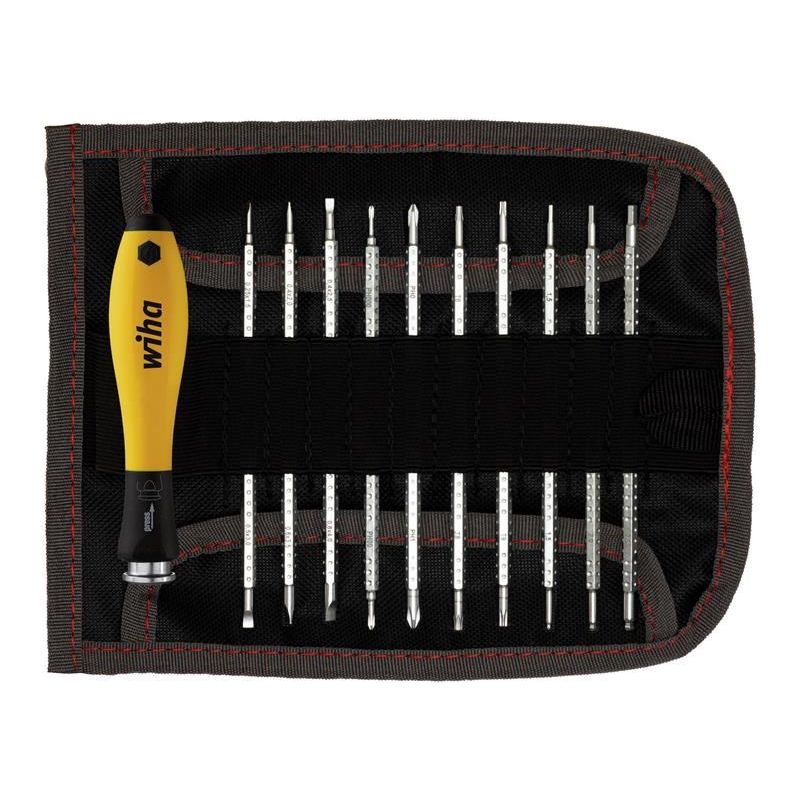 Wiha SYSTEM 4 SoftFinish® ESD Interchangeable Screwdriver Set, 12 Piece Wiha - Dynamic Drive