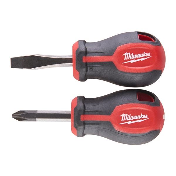 Milwaukee Tri-Lobe Screwdriver Stubby Set (2pc) Milwaukee - Dynamic Drive