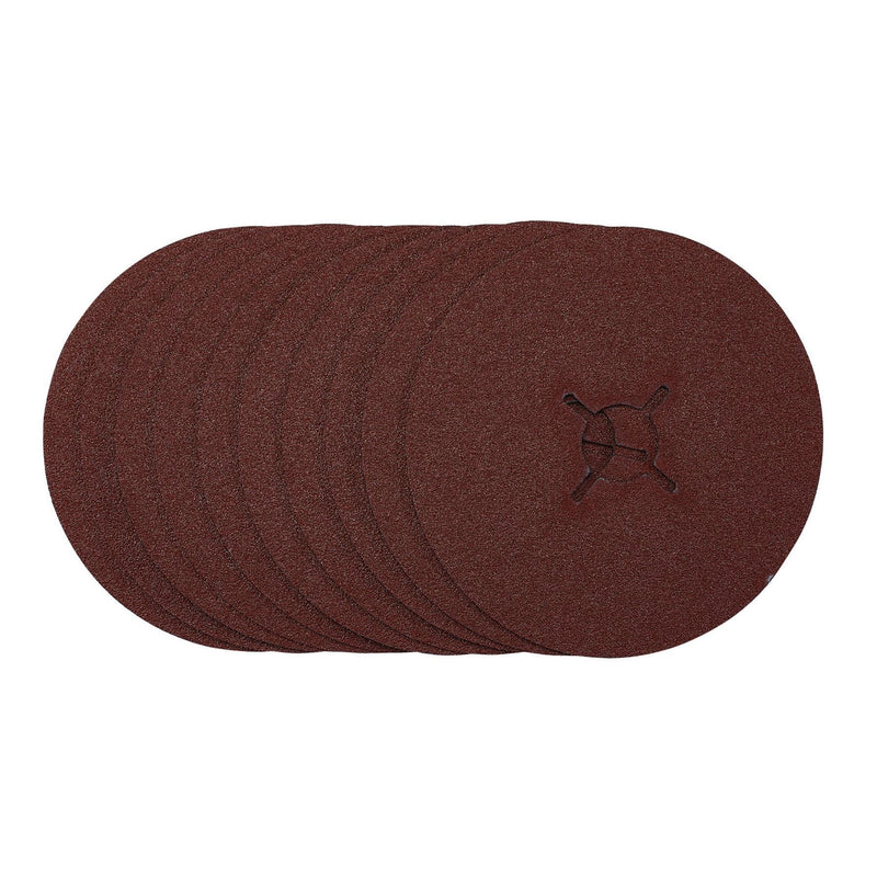 Draper Fibre Sanding Discs, 125mm, 60 Grit, (Pack of 10) 68976 Draper - Dynamic Drive
