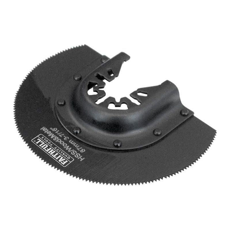 Faithfull Multi-Functional Tool CrV Radial Blade Wood Wavy Set 87mm Faithfull - Dynamic Drive
