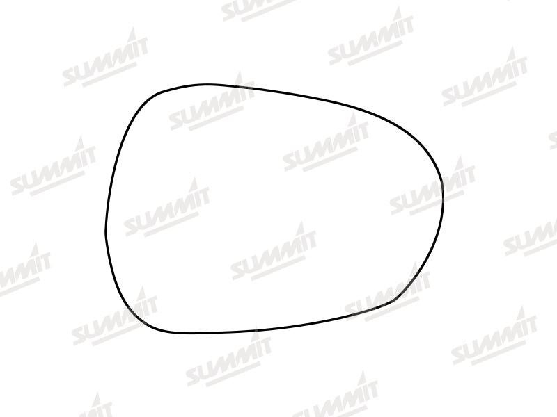 Summit Stick-On Standard Mirror Glass fits Alfa Romeo Guilia 15-20 RHS Summit - Dynamic Drive