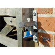 Draper Solid Brass Padlock and 2 Keys with Hardened Steel Shackle and Bumper, 42 Draper - Dynamic Drive