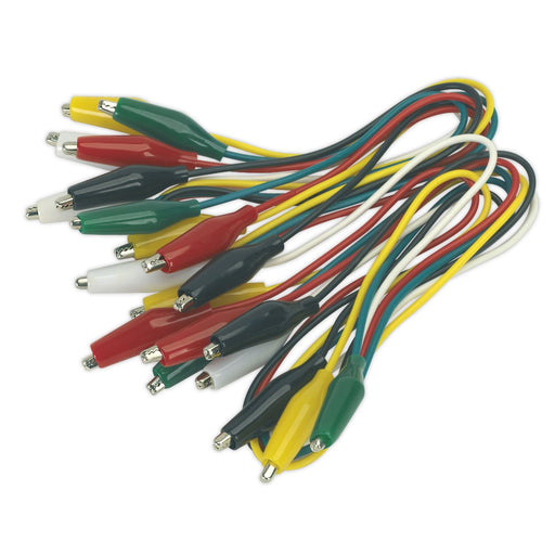 Sealey Jumper Test Lead Set 5 Pairs 450mm VS222 Sealey - Dynamic Drive