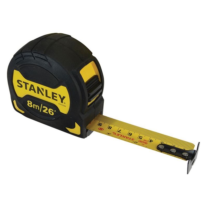 Stanley® Hand Tools Grip Pocket Tape 8m/26ft (Width 28mm) STANLEY® Hand Tools - Dynamic Drive