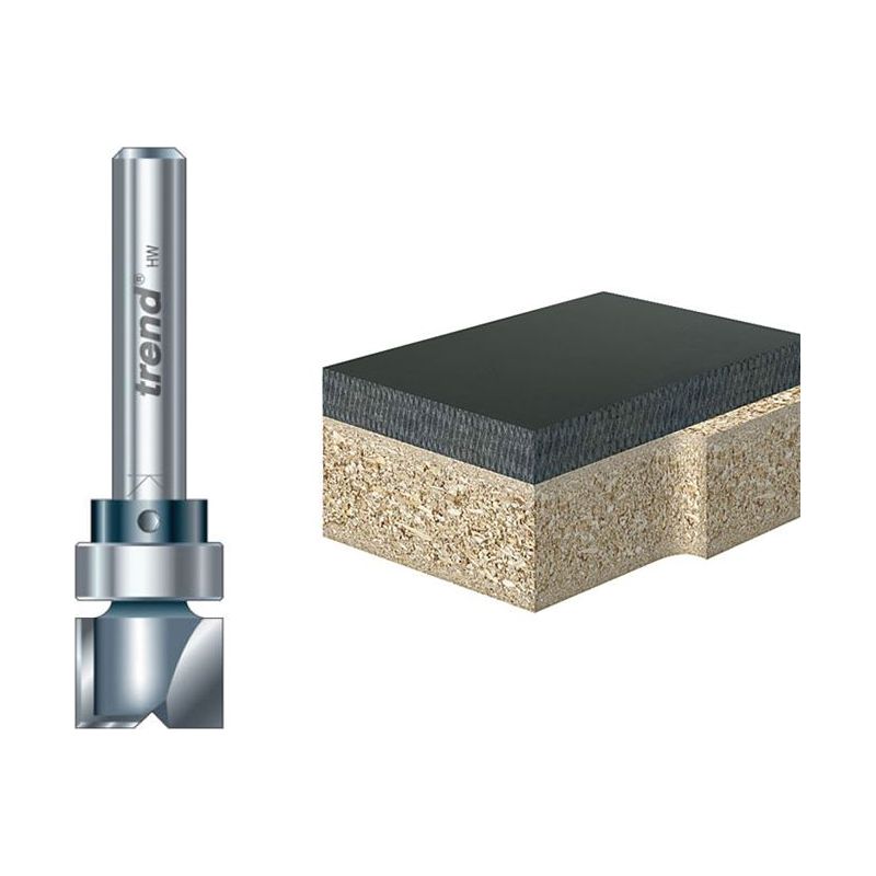 Trend 46/90 x 1/4 TCT 90° Shank Mounted Template Profiler 15.9 x 25mm Trend - Dynamic Drive